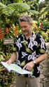 Paradise Found Men's Tom Selleck Magnum PI Calla Lily Hawaiian Shirt