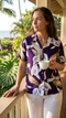 Calla Lily Women's Hawaiian Camp Shirt