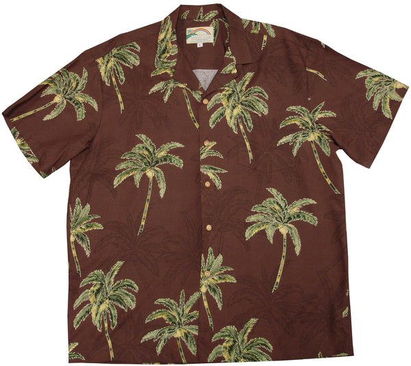 Paradise Found Men's Coconut Trees Hawaiian Shirt