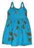 Honu Turtle Swim Girl's Hawaiian Flared Dress