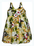 Diamond Head Ocean Wave Girl's Hawaiian Flared Dress