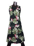 Monstera Paradise Women's Short Tank Flared Hawaiian Dress