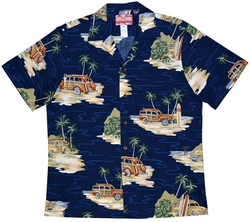 Classic Woodie Auto Men's Hawaiian Shirt
