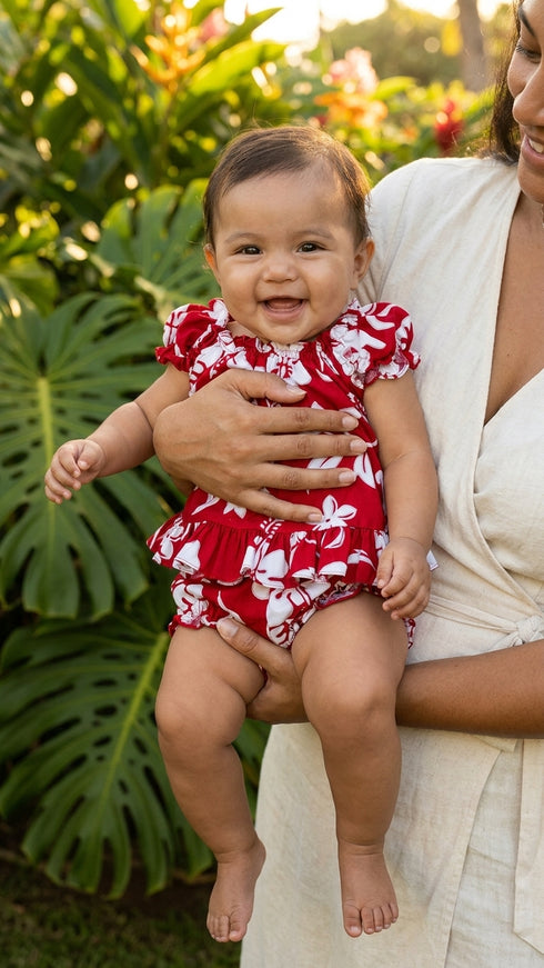 RJC Baby Girls Classic Hibiscus Puff Sleeve 2pc Set