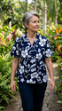 RJC Original Classic Hibiscus Women's Hawaiian Camp Shirt, view 2 of 9