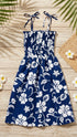 Women’s Smocked Tube Dress – Original Classic Hibiscus Print