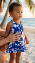 RJC Baby Girls Classic Hibiscus Halter Dress 2pc Set