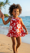 RJC Baby Girls Classic Hibiscus Halter Dress 2pc Set