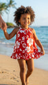 RJC Baby Girls Classic Hibiscus Halter Dress 2pc Set