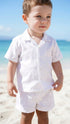 RJC Boys Classic Hibiscus Wedding White 2pc Set