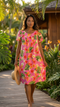 RJC Women's Rainbow Plumeria Muumuu Dress