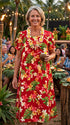 RJC Women's Rainbow Plumeria Muumuu Dress