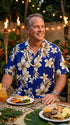 Pacific Legend Mens Colossal Plumeria Hibiscus Shirt