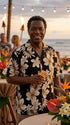 Pacific Legend Mens Colossal Plumeria Hibiscus Shirt