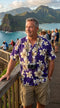 Pacific Legend Mens Colossal Plumeria Hibiscus Shirt