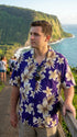 Pacific Legend Mens Colossal Plumeria Hibiscus Shirt