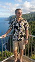 Pacific Legend Mens Colossal Plumeria Hibiscus Shirt