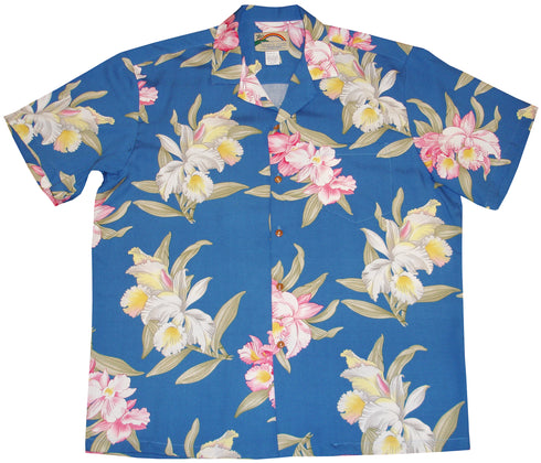 Paradise Found Men's Paradise Orchid Corsage Hawaiian Shirt
