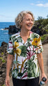 Oriental Watercolor Women's Hawaiian Camp Shirt – 100% Rayon, Made in Hawaii | RJC