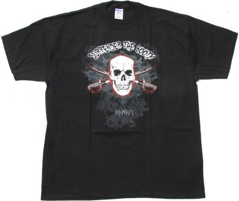 Hawaii Print - Surrender The Booty Preshrunk Quality T-Shirt
