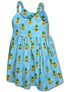Kawaii Cute Pineapples Girl's Hawaiian Flared Dress