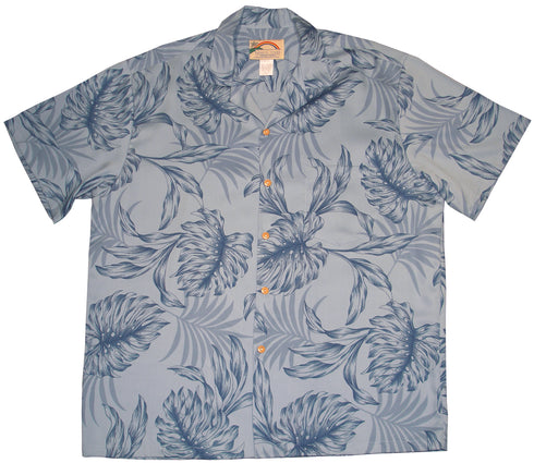 Paradise Found Men's Monstera Palm Hawaiian Shirt