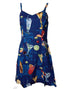 Cocktail Anyone? Women's Princess Seam Flared Hawaiian Dress (Petite Size)