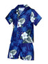White Hibiscus Monstera Boy's 2pc Hawaiian Cabana Set