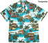 Beach Shack Woody Surfboard Men's Hawaiian Shirt