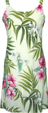 Pale Hibiscus Orchid Women's Bias Cut Slimming Hawaiian Dress