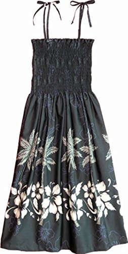 RJC Womens Hibiscus Bottom Band Elastic Tube Top Sundress