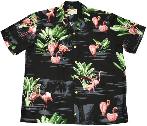 Paradise Found Men's Flamingo 19 Hawaiian Shirt