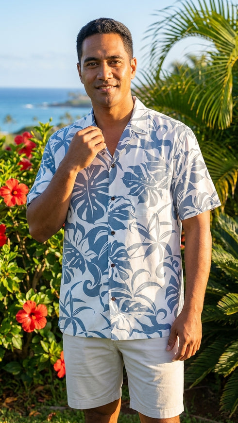 RJC Mens Delicate Tropical Rayon Shirt