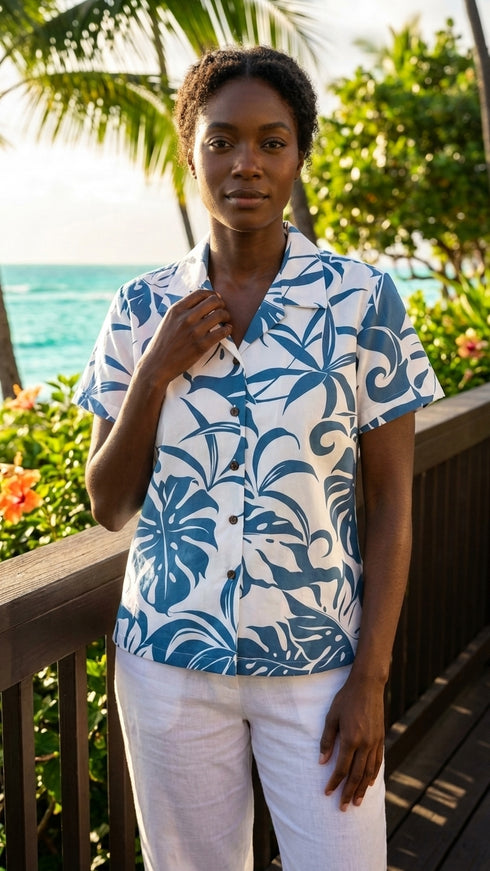 RJC Women Delicate Tropical Fitted Blouse