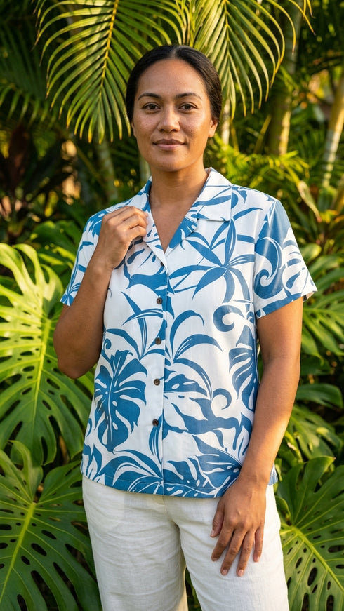 RJC Women Delicate Tropical Fitted Blouse