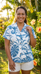 RJC Women Delicate Tropical Fitted Blouse