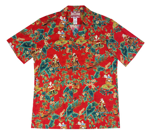 Santa's Christmas List Men's Hawaiian Shirt