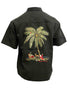 Bamboo Cay Resting Santa in Paradise Embroidered Christmas Shirt