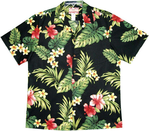 Tropical Summer Hibiscus Men's Hawaiian Shirt