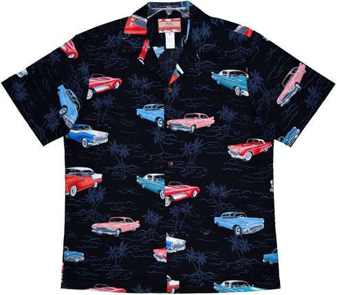 Cool Island Vintage Car Ride Men's Hawaiian Shirt