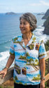 Paradise Island Surf Women's Hawaiian Camp Shirt – 100% Rayon, Made in Hawaii | RJC