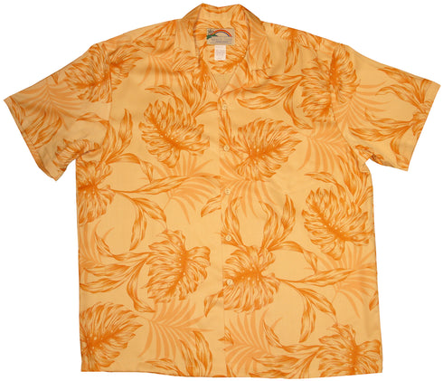 Paradise Found Men's Monstera Palm Hawaiian Shirt