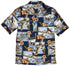 RJC Mens Hibiscus Fighter Airplane Shirt