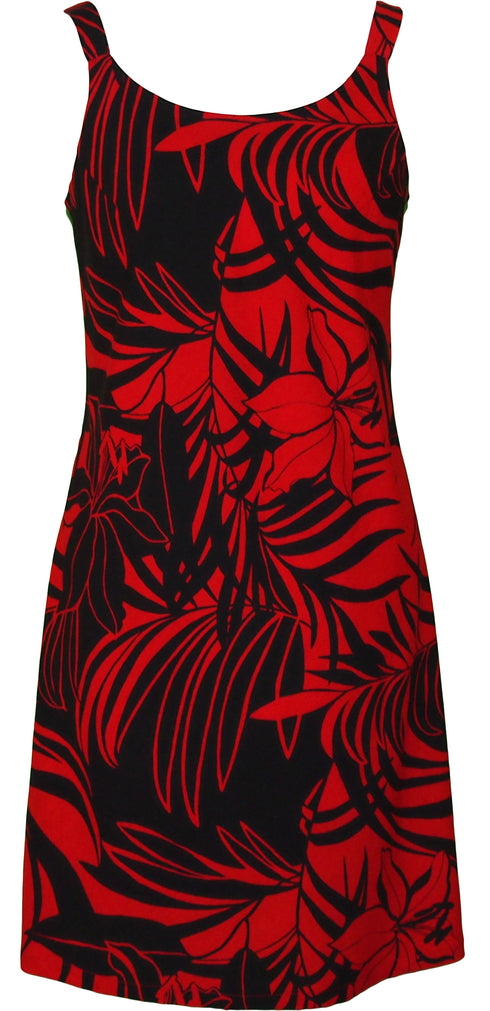 Tropical Resolute Women's Bias Cut Slimming Hawaiian Dress