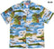 Hawaiian Island Airplane Men's Hawaiian Shirt
