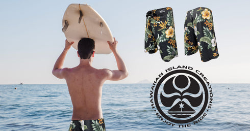 Hawaiian Island Creations (HIC) 19" KUKUI 8 Way Stretch Boardshorts