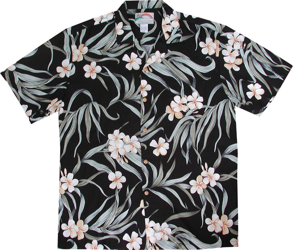 Paradise Found Men's Melia Plumeria Hawaiian Shirt