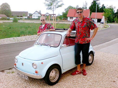 Paradise Found Mens Jungle Bird Tom Selleck Magnum PI Rayon Shirt