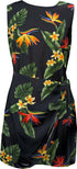 Bird of Paradise Display Women's Mock Wrap Hawaiian Sarong Dress