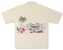 Bamboo Cay Mens Santa's North Pole Flight 2015 Embroidered Shirt